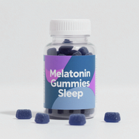 Gummies de mélatonine végétaliennes personnalisées 10mg – Complément de sommeil pour enfants et adultes – Marque privée