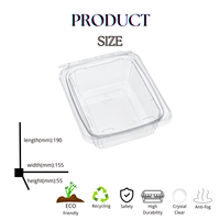 Boîte à salade en plastique alimentaire de stockage en plastique personnalisée d'approvisionnement d'usine