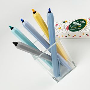 Varilla de plástico con punta oblicua personalizada YF, resaltador permanente, de papel <span class=keywords><strong>Pastel</strong></span> marcador de tinta, tapa pequeña, sin secado, para uso escolar, suelto - Product Image 6