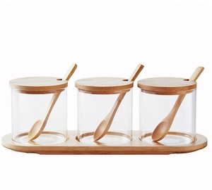3 طقم خيزران عالي الجودة ، طقم توابل طعام المطبخ - Product Image 5
