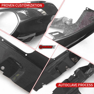 Pièces automobiles en fibre de carbone sèche style OME, angle de pare-chocs arrière pour Ferrari 812 GTS - Product Image 4