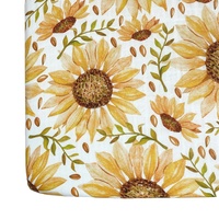 Drap de lit pour bébé en coton biologique 100% respirant, super doux, lavable en machine, drap-housse en mousseline