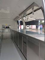 Camionnette de cuisine mobile SL-6T avec congélateur -25 degrés, design bicolore, norme britannique, avec hotte aspirante