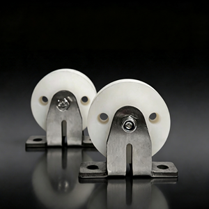 Rouleau de portail à gorge en V en acier inoxydable, double roulement, plaque de base, robuste, antirouille, pour usage extérieur, certifié CE, OEM - Product Image 3
