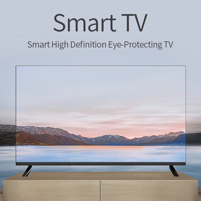 32 Inch HD Smart TV Android & Vidaa System LED OLED QLED Television WiFi USB Black Cabinet Accept Custom