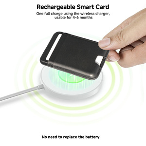Portefeuille MagSafe double système avec Apple Find My et <span class=keywords><strong>Android</strong></span> Find Hub, porte-cartes magnétique RFID avec traqueur intelligent, en stock - Product Image 4