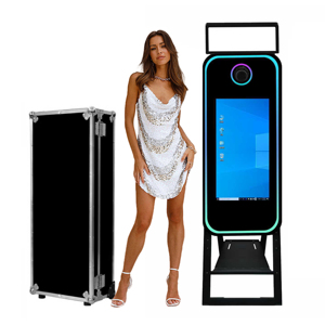 Cabine <span class=keywords><strong>photo</strong></span> à miroir magique DSLR de 40 pouces Écran tactile LCD de 21.5 pouces pour les fêtes, les mariages et les événements Appareils <span class=keywords><strong>photo</strong></span> à impression instantanée Smartphones - Product Image 2