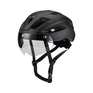 Casco de ciclismo con visera desmontable, transpirable, seguro para adultos, hombres, bicicleta de montaña, azul - Product Image 2