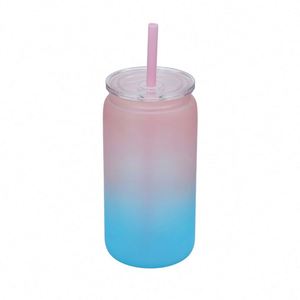 Vaso de plástico acrílico degradado de 16 oz con forma de lata de refresco o cerveza, reutilizable, para bebidas frías, botella de agua, regalo DIY - Product Image 4