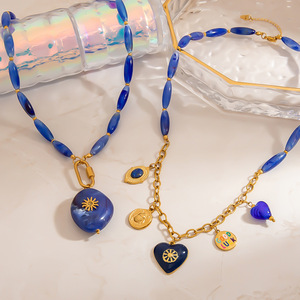 Collier en acier inoxydable avec pendentif cœur, chaîne de clavicule inaltérable pour femme, cadeau - Product Image 3