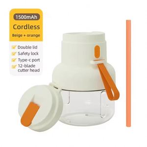 Machine à jus de fruits portable électrique mini USB sans fil rechargeable pour usage domestique avec fonction de broyage de glace - Product Image 1