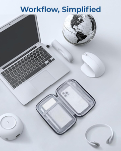 Estuche Organizador de Electrónicos para Viaje, Bolsa Organizadora de Cables y Cargadores para Teléfono, Accesorios, Banco de Energía, Negro - Product Image 2