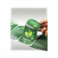 Étiquettes autocollantes rectangulaires en papier imperméable personnalisées pour bouteilles de shampoing (200 feuilles)
