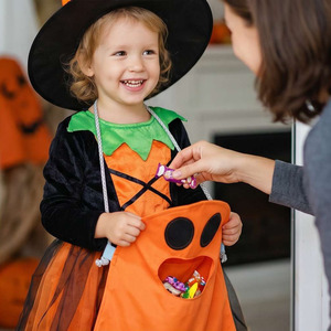 Sac de déguisement d'Halloween transfrontalier, motif sac fantôme, DIY pour enfants pour demander des bonbons - Product Image 3