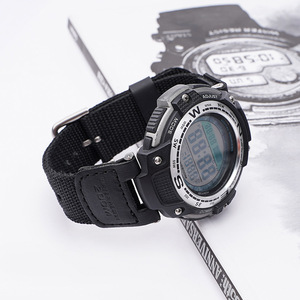 Bracelet de <span class=keywords><strong>montre</strong></span> en toile de nylon souple avec boucle à ardillon pour <span class=keywords><strong>Casio</strong></span> SGW 100 GW-3500B/3000B/2000/2500 - Product Image 4