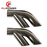 76 77 78 79 80 81 Trans Am Échappement 2.5 pouces en acier inoxydable, embouts fendus, PAIRE