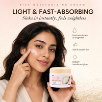 Crème hydratante au riz TWG RTS, best-seller, 85g, absorption rapide, crème hydratante pour le visage pour une peau éclatante, crème éclaircissante pour le visage au riz