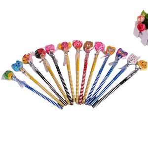 7.5 inch HB 2B bút chì bằng gỗ tùy chỉnh mô hình hoạt hình khác nhau và logo trên thân bút chì với cục tẩy trắng - Product Image 6