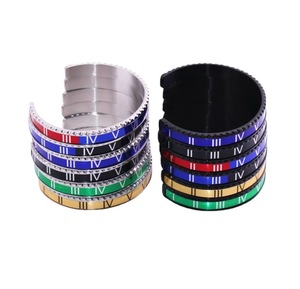 Bracelets ajustables en acier inoxydable en forme de C pour couples, avec chiffres romains, accessoires pour femmes 2024, vente en gros - Product Image 5