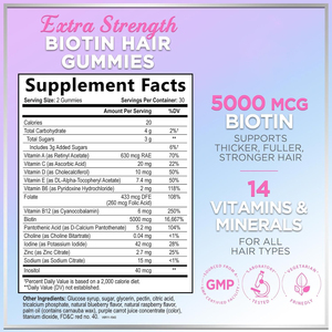 Grosir Label pribadi suplemen Multi Vitamin Gummy dengan Biotin dan Vitamin C & E untuk dukungan pertumbuhan kulit dan kuku - Product Image 2