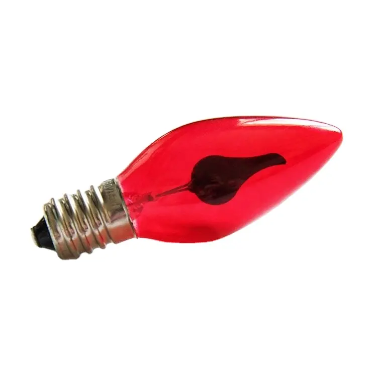 Led Bulb Filament C7 E12 LED Replacement Fire Flicker Flame Filament Light Bulb For Sale