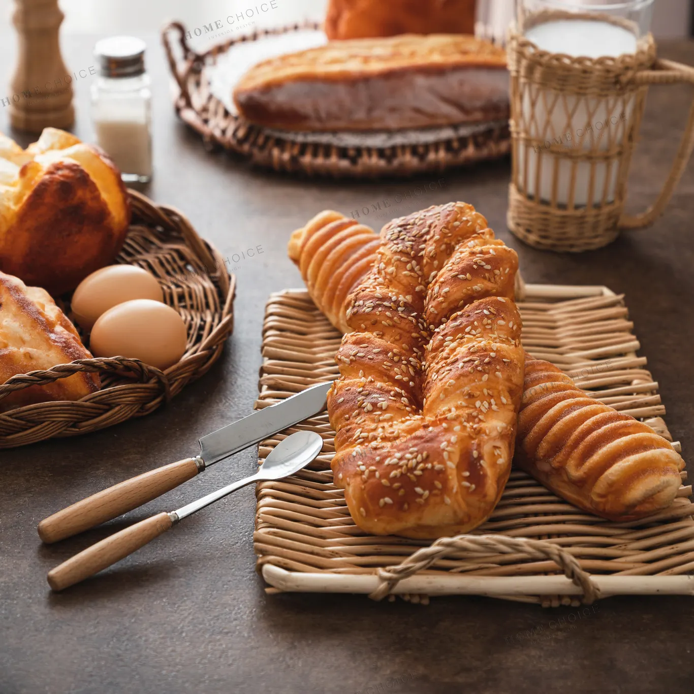 Fatta A Mano in Rattan di Frutta Pane Colazione Verdura Tessuto Artigianato Food Dinner Che Servono Vassoio