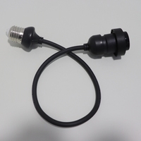 Support de lampe E27 en caoutchouc 2*0,75 mm avec indice de protection IP65, AC 220V, garantie de 2 ans, utilisation intérieure/extérieure