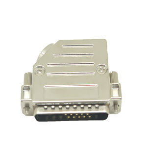 DB25电缆插头盖45度连接器外壳5W5 21W1 D-SUB 25针外壳DSUB 25p金属罩 - Product Image 3