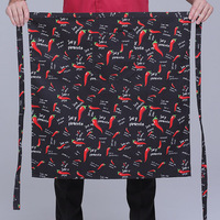 Tablier de chef personnalisé tabliers de taille cuisine café boutique serveur demi-longueur tabliers hôtel boulangerie restaurant pour serveurs et serveuses