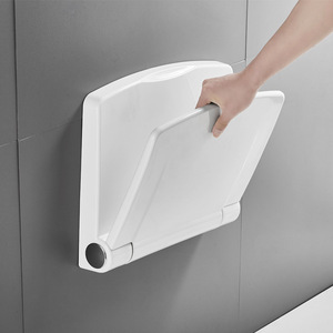 <b>Folding</b> Bathroom <b>Stool</b> Wall Mounted Stainless Steel Accessible Shower Seat - Product Image 4