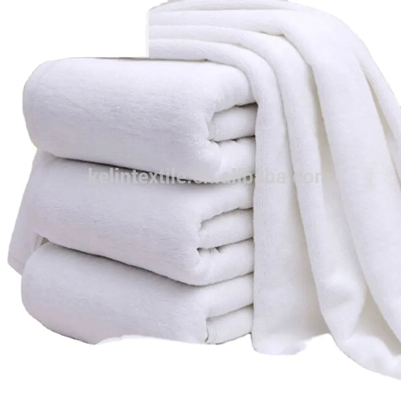 Venda quente Alibaba fornecedor de ouro banho conjunto de toalhas de hotel de luxo branco