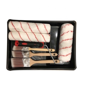 Forniture per pittura domestica da 8 pezzi set di vassoi per pittura con rulli di vernice, pennelli e vassoi per pittura interna ed esterna - Product Image 6