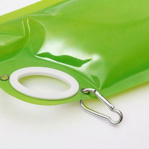 Botella de Agua Plegable de Plástico Portátil Ecológica con Mosquetón, Gran Venta - Product Image 4