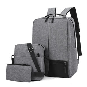 Men's <b>Backpack</b> USB Charging Large Capacity Oxford Cloth Casual Business Simple <b>Computer</b> Three-piece <b>Backpack</b> - Product Image 5