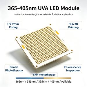 Módulo LED UVA de Alta Potencia de 3000W, 365-405nm, Fuente de Luz UV para Inspección de Fluorescencia, Pruebas NDT, Curado de Resina, Odontología - Product Image 1