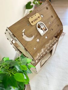 Château de lapin moderne économique et spacieux en bois à deux étages - Product Image 4