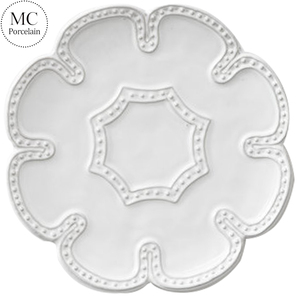 MC restaurante al por mayor hotel Fiesta <span class=keywords><strong>en</strong></span> relieve de cena de porcelana placas vintage blanco de cerámica juegos - Product Image 5