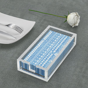 Ev mutfak ofis için masaüstü moda akrilik not defteri peçete kutu tutucu kutu mendil kutu - Product Image 5