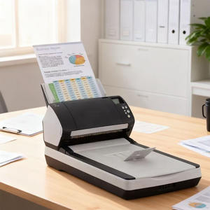 Scanner de Mesa Fujitsu Fi-7260 600x600 Dpi USB 3.0 com Tela LCD, Capacidade de 4000 Páginas Diárias, Garantia de 1 Ano, Preço de Fábrica, Em Estoque - Product Image 1