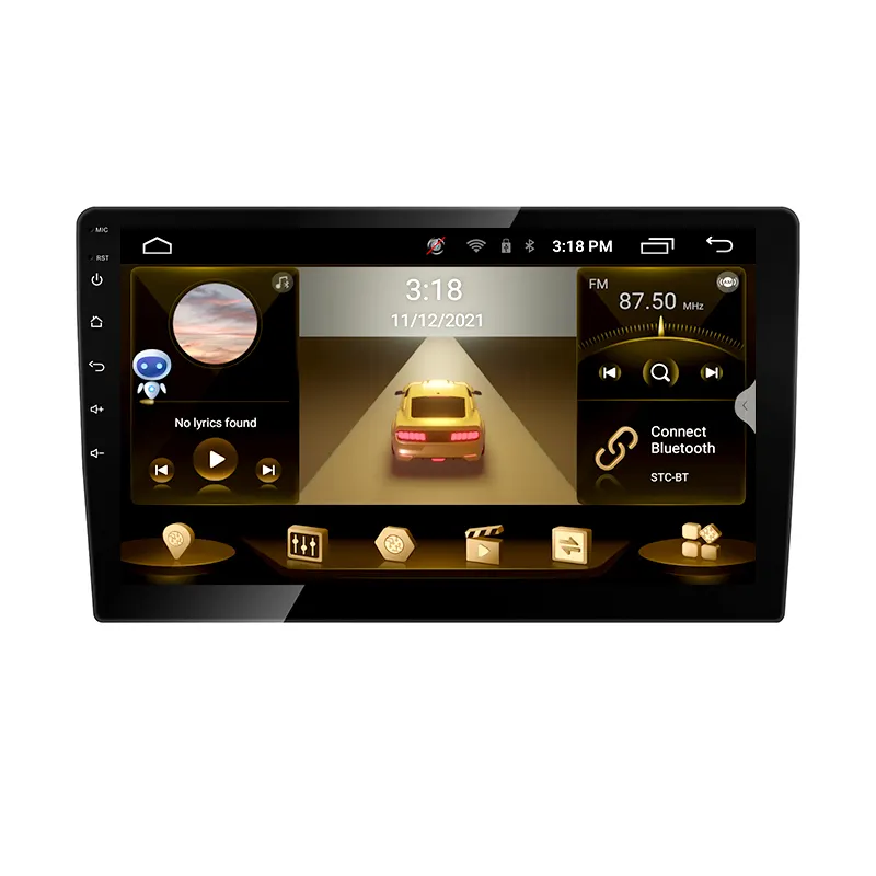 Doppio Din 7 pollici DVD touch screen car mp5 multimedia Android Video Radio Player dvd 4G wireless mini gps con IPOD + BT + Radio