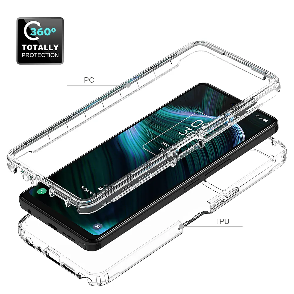 Transparante Armor Case Voor Tcl Back Cover Phone Case Voor Tcl Stylus 5G Case Tpu Anti-Drop Cover