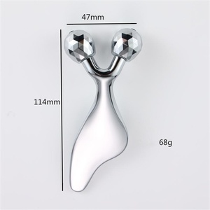 Bâton de massage des yeux double boule <span class=keywords><strong>Dolphin</strong></span> Gua Sha board Appareil de levage et de resserrement du visage Masseur de beauté du visage avec logo personnalisé - Product Image 5