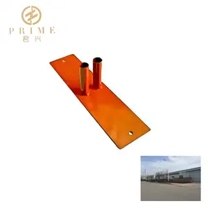 temporary fence barricade foothold barricade base feet stand joint fence round steel pipe ground free-standing stand