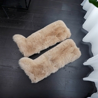 Bottes d'hiver pour femmes très vendues, bottes de luxe en fourrure de raton laveur véritable pour l'extérieur, chaussures à plateforme chaudes en fourrure pour femme