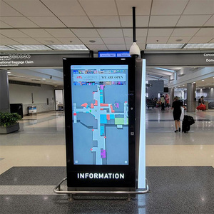 Custom Double-<strong>sided</strong> Wayfinding <strong>Sign</strong> with Led <strong>Display</strong> ScreenPylon <strong>Sign</strong> for Airport Mall Garage Guide and Pillar Signage System - Product Image 1