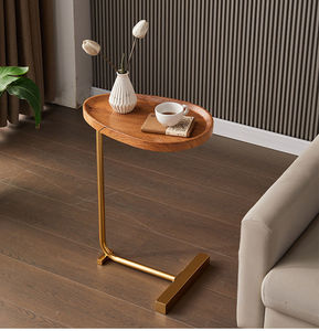 <span class=keywords><strong>VASAGLE</strong></span> Tavolino da Caffè Mini Ovale di Lusso, <span class=keywords><strong>Mobili</strong></span> Personalizzati per Soggiorno e Camera da Letto, Tavolino a Forma di C per Divano, Tavolini Laterali - Product Image 3