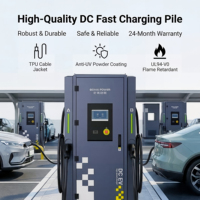 BEIHAI POWER Station de recharge DC au sol 180 kW, double prises, RFID et code QR, borne de recharge rapide pour véhicules électriques, pour usage public