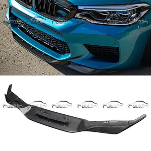 RKP Style Carbon Schwert Front Lippen stoßstange Für BMW F90 M5 Competition Chin Spoiler Winglet Splitter Chin Lip