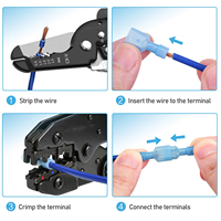 Connecteurs à déconnexion rapide en nylon Bornes électriques isolées Kit d'assortiment de bornes à sertir pour fils mâles et femelles