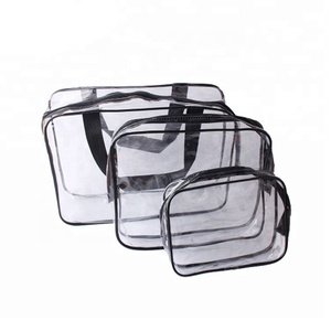 Custom Travel Toilet <strong>Make</strong> <strong>up</strong> <strong>Bag</strong> Set Trousse Maquillage Transparent Pvc Makeup <strong>Bag</strong> with Zipper clear Plastic Cosmetic <strong>Bags</strong> - Product Image 1